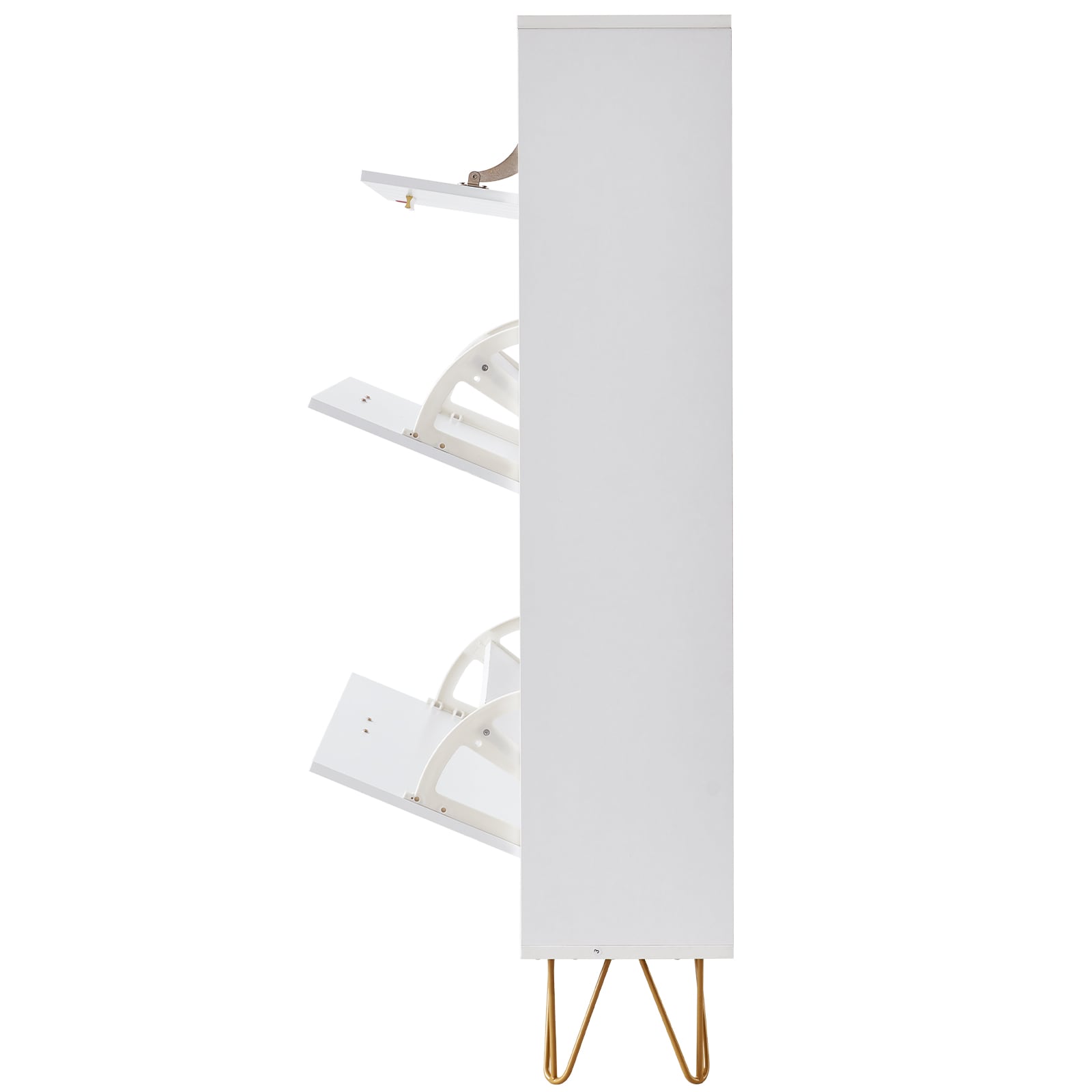 Shoe Cabinet With 3 Flip Drawers For Entryway Shoe Storage_voghion.com